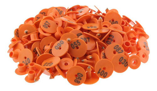 / Etiqueta De Oreja De Ganado Pequeña Numerada De 100 Piezas