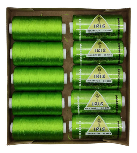 Caja Seda Amarilla Hilosiris (caja Con 10 Tubos De 25gr C/u) 923