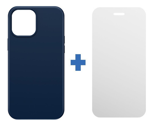 Funda Magnetica Para iPhone 12/ Pro/ Mini + Templado Baseus Color Blue iPhone 12 Mini