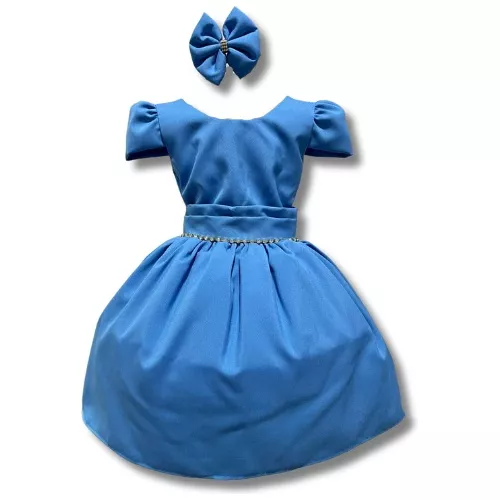 Vestido Infantil Temático Roblox C/tule Luxo Festa + Tiara