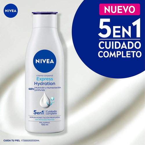 Crema Corporal Hidratación Express Piel Normal 100ml Nivea