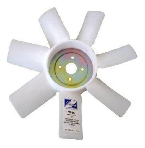 Fan/aspas Para Ventilador Datsun Centro Metalico 7 Aspas Blanco