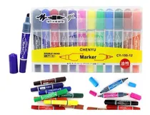 Comprar Caja 12 Marcadores Doble Punta Utiles Escolares Colores