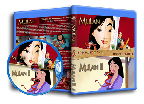 Mulan 1 Y 2  - Double Feature 2 Bluray