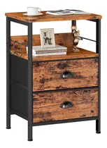 Comprar Furologee Nightstand With 2 Fabric Drawers Bedside Table End