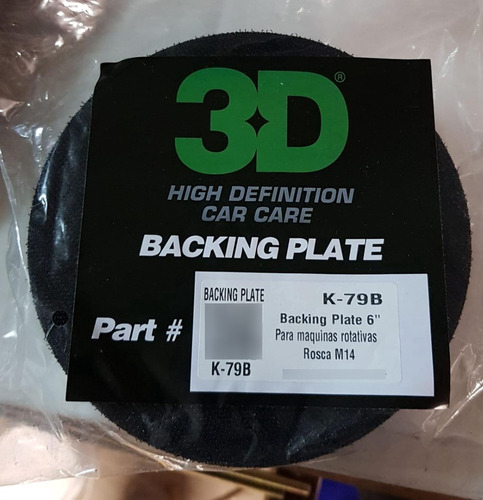 Kit Pulido 3d Backing Plate + 3 Pad 7 Pulgadas M14 O 5/16