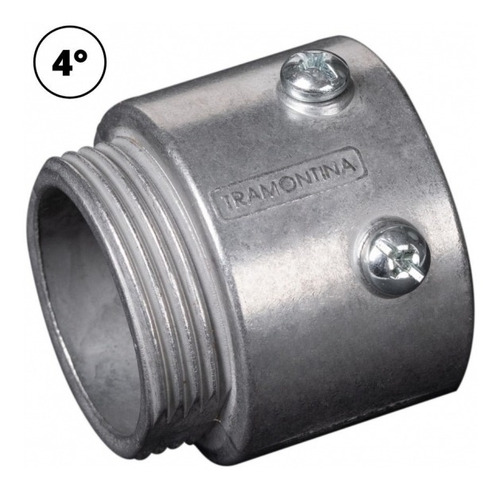 Kit 25 Conector Unidut Aluminio Conico Com Rosca 4 Tramontin
