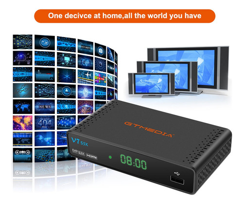 Receptor Satélite Decodificador Tv Banda C Ku Dvb-s/s2/s2x