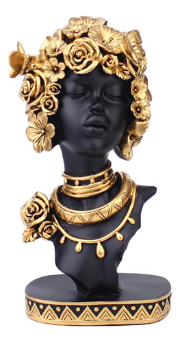 Estatua De Mujer Africana, Escultura Femenina, Estilo A Bl [