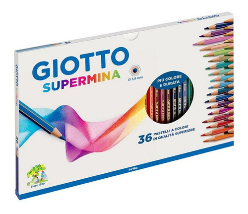 Lapices De Colores Premium Giotto Supermina 3.8mm X36