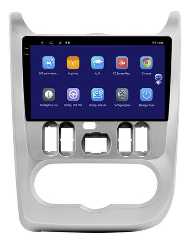 Multimidia Sandero 11/13 19p Octacore Android Carplay 4/64gb