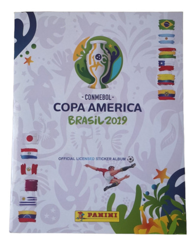 Album Copa America Brasil 2019 + 10 Sobres + 60 Laminas 