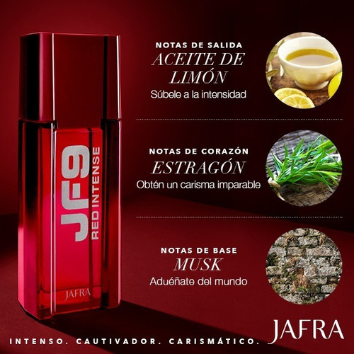 Jf9 Red Intense Jafra Hombre + Jf9 Black + Envio Gratis