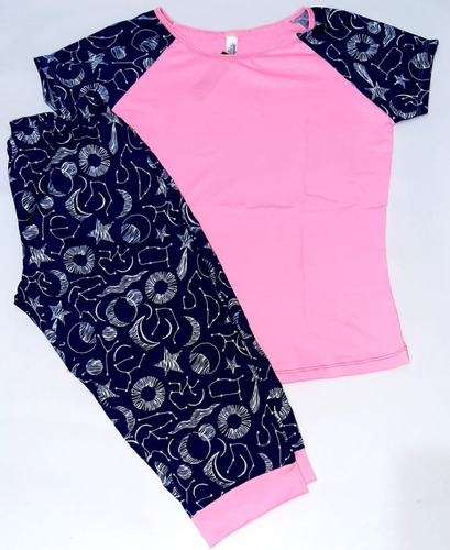 Pijama Capri O Pescador, Multiusos Para Dama