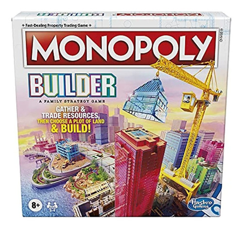 Juego De Mesa Monopoly Builder, Juego De Estrategia, Juego F