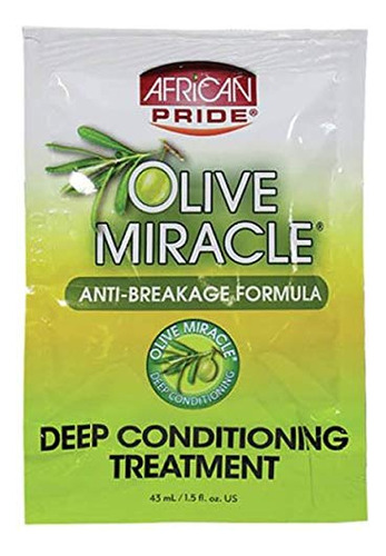 African Pride Olive Miracle Tratamiento Acondicionador Profu