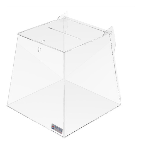 Kit 10 Urnas Pirâmide Em Acrílico Transparente 20 Cm