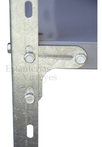 Estanteria Metalica 200x70x30 C/refuerzo 50kg C/estante