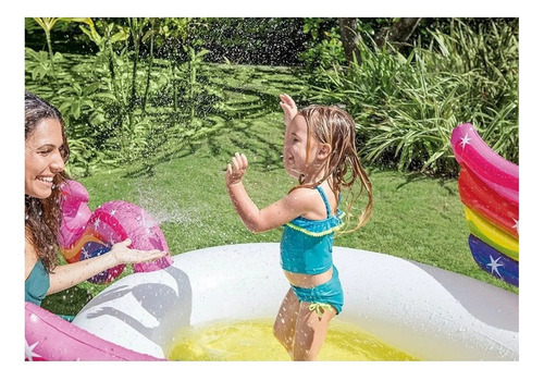 Imagen 4 de 4 de Pileta inflable ovalada Intex 57441 151L multicolor