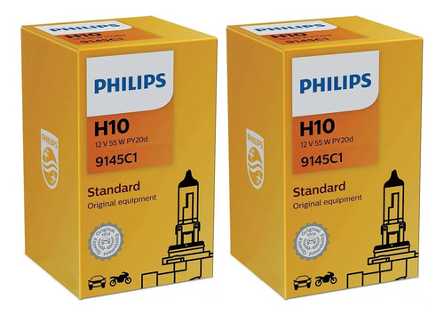 Kit 2 Lampara Philips H10 12v 55w Py20d