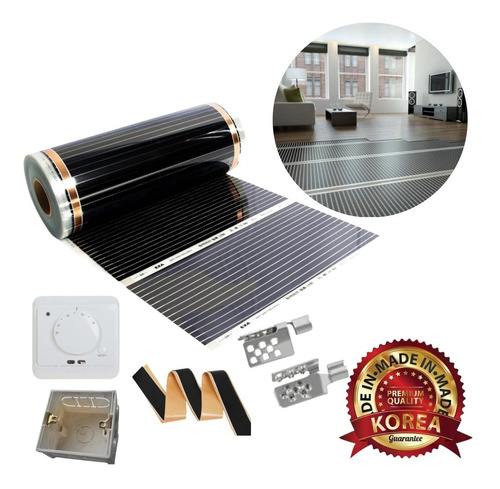 Imagen 9 de 10 de Piso Losa Radiante Eléctrico Kit Lámina 12m2 De 220w/m2 Pr