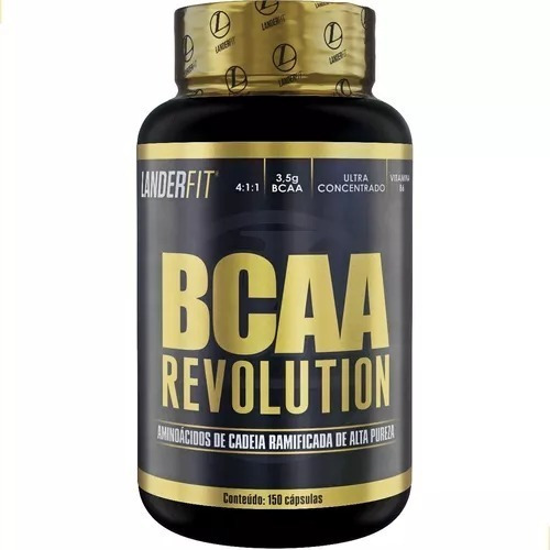 Bcaa Revolution 150 Cápsulas Concentrado - Landerfit Sabor Sem Sabor