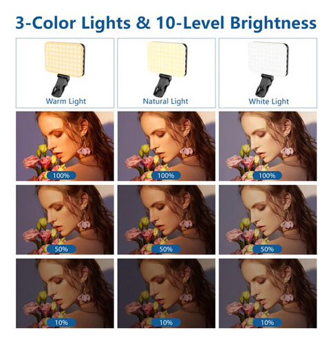 P Para Smartphone Con Lámpara Led De Videoconferencia Con Cl