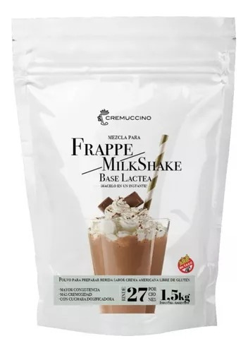 Frappe Milkshake Polvo Base Lactea 1,5kg Crema Am Cremuccino