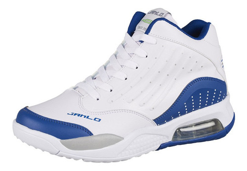 Tenis Basketball Para Caballero Bco Azul Bella Shoes 3012