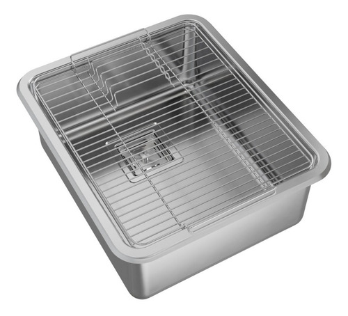 Pileta Bacha Cocina Johnson Simple Acero 304 Quadra Q40