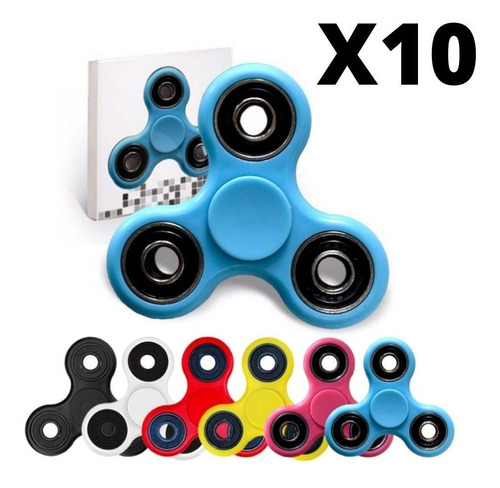 Spinner Juguete Antiestres X10 Colores Surtidos Fs01