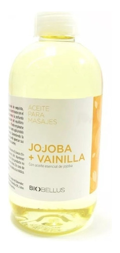 Aceite Para Masajes Biobellus Jojoba Y Vainilla X 500 Ml