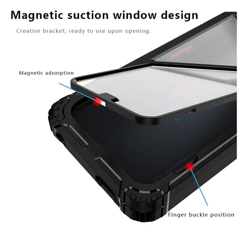 Funda Para Asus Rog Phone 8 8 Pro Carcasa Kickstand Plegable