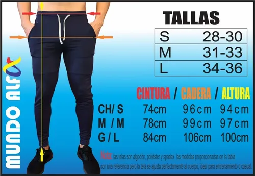 Jogger Cierres Sudadera Pantal n Hombre Tallaje Regular Fit