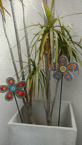 Tutores Para Plantas En Cerámica Con Cuerda Seca