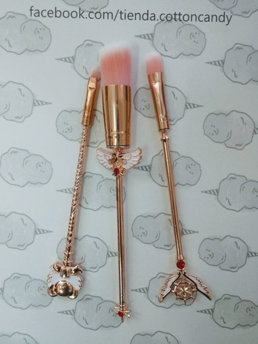 Set De Brochas De Maquillaje Card Captor Sakura Kawaii