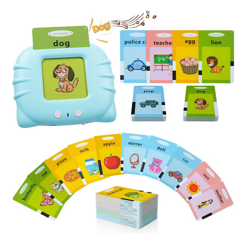 Montessori Talking Flash Card Juguetes Máquina Para Niños, R