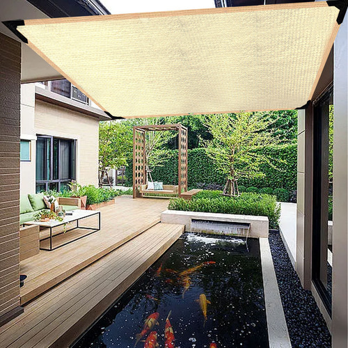Red De Protección Solar Multiusos Beige Engrosada Para Uso D