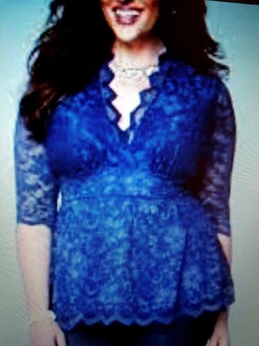 Blusa De Seda, Encaje Talles Especial Talle 6xl
