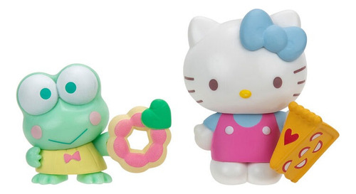Figura Hello Kitty Keroppi Set Dona Pie Manzana 5cm Original
