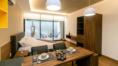 Imagen 4 de 12 de Estudio En Venta Amueblado Entrega Inmediata Cerca De 5a Ave. De Playa Del Carmen, (300)