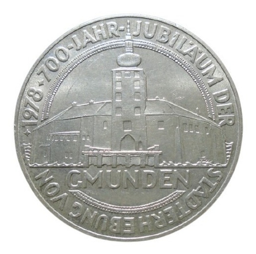 Austria 100 Shilling 1978 Conmemorativa Plata Ley 0.640