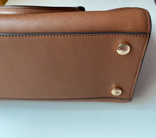 Bolso Michaelkors Selma Satchel Marrón Piel Saffiano Marrón (Usado)