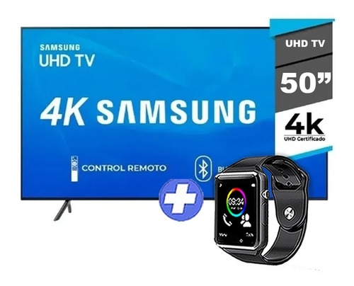 Tv Samsung Smart Led 50 Uhd 4k Gtia Oficial  + Smartwatch