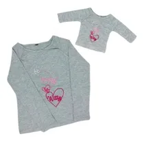Comprar Bff Remera Sé Feliz \u002F Be Happy Conjunto Nena Muñeca Ropa Wg
