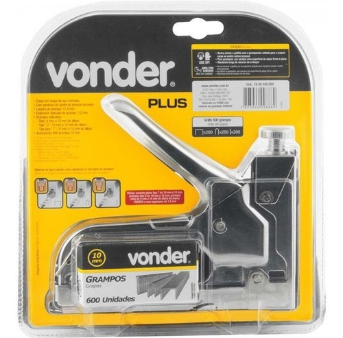 Grampeador/pinador Plus Vonder