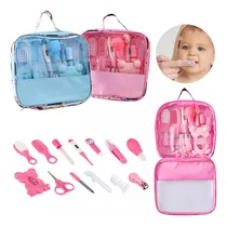 Comprar 13pcs Kit De Higiene Cuidado Bebé Termómetro Salud Manicure Rosa