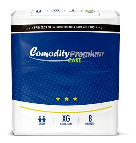 Comodity Premium pañal para adulto XG 10 paquetes de 8 unidades