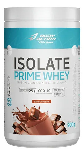 Whey Isolate Prime 900g Com Stevia Sezo Lactose Bodyaction