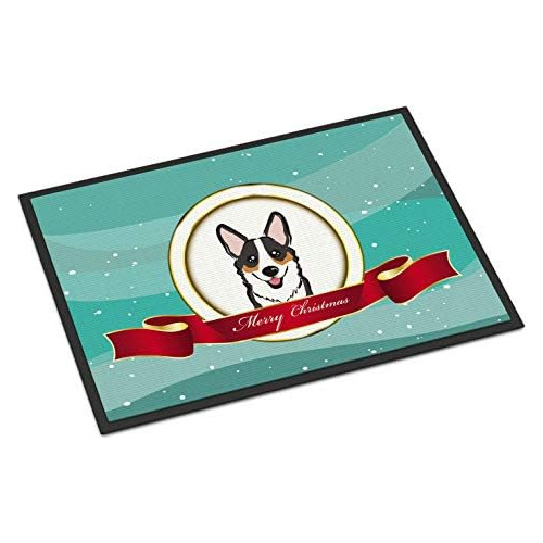 Bb1565mat Tricolor Corgi Merry Christmas Doormat 18x27 ...